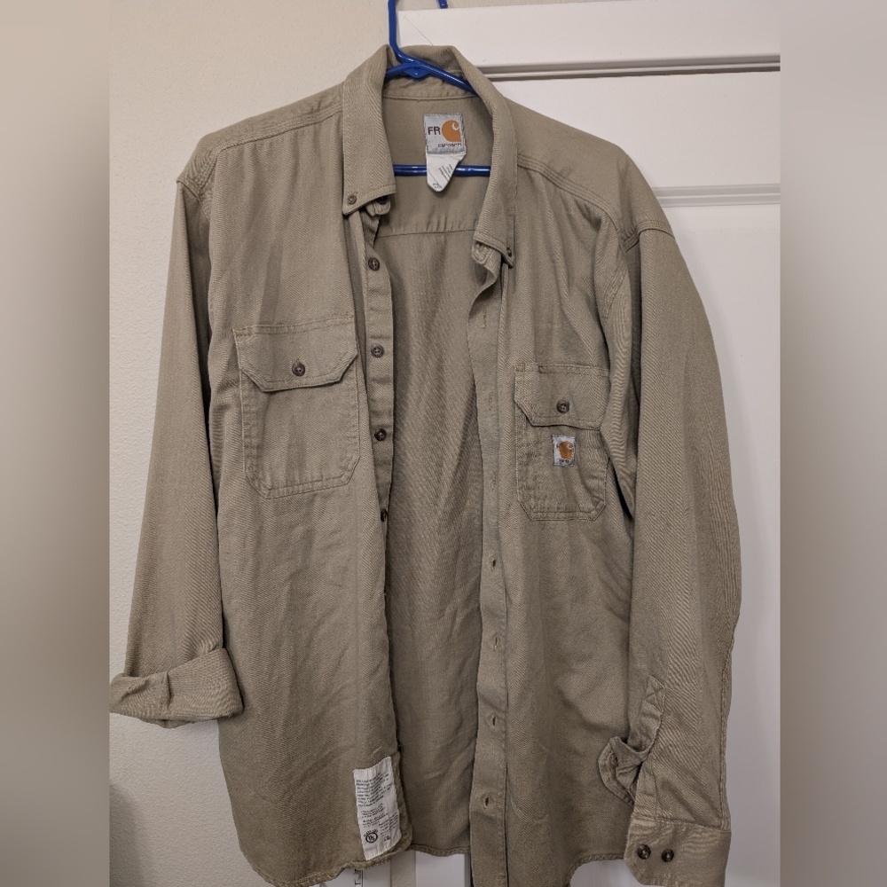 Carhartt Men's Tan FR Shirt